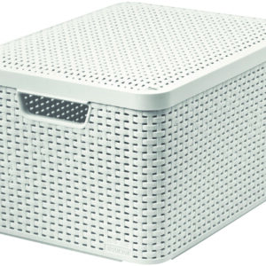 CURVER - Box úložný s víkem STYLE L krémový